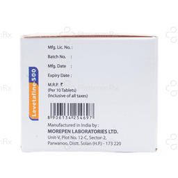 Levetafine 500mg Tablet 10s
