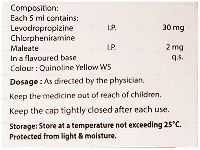 Spartus LD 2/30mg  Lemon No Added Sugar Syrup 100ml