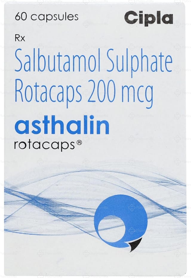 Asthalin Rotas 200mcg Capsule 60s