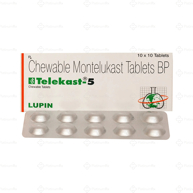 Telekast 5mg Chewable Tablet 10s