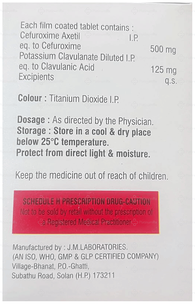 Evercef CV 500/125mg Tablet 6s