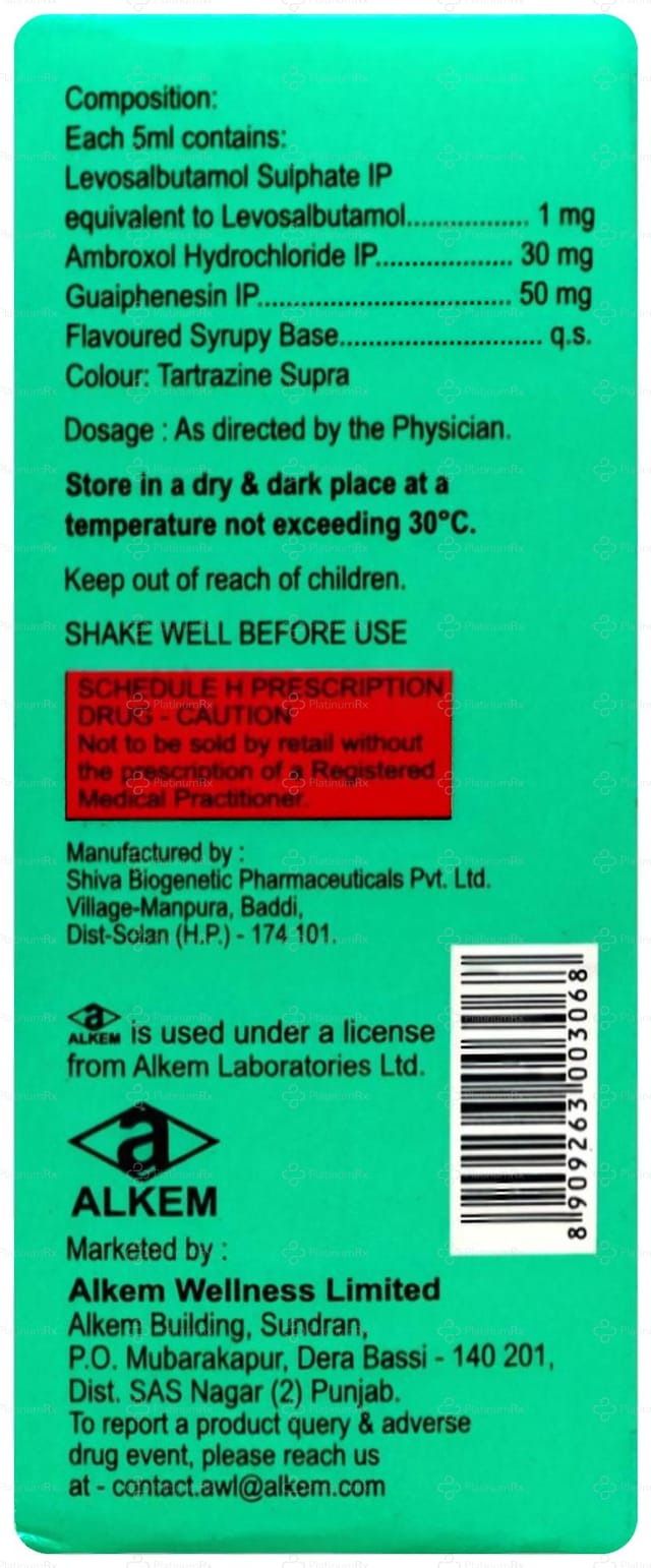 Kofclear LS 30/50/1mg Cough Syrup 100ml