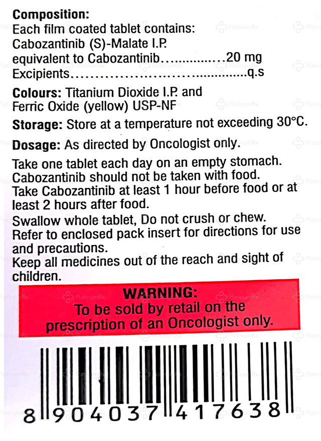Cazanat 20mg Tablet 30s