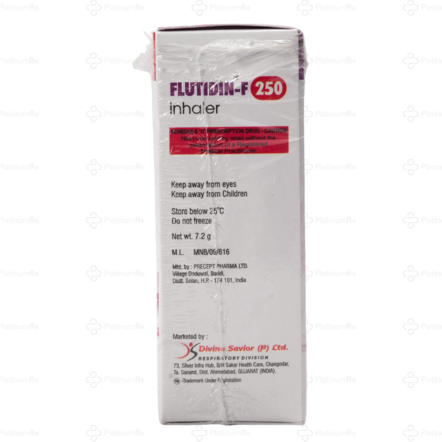 Flutidin F 6mcg/250mcg Inhaler