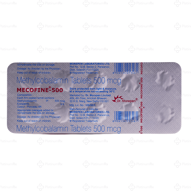 Mecofine 500mcg Tablet 10s