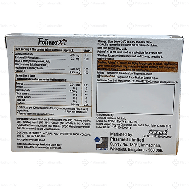 Folineo XT Tablet 10s