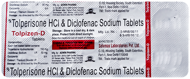 Tolpizen D 50/150mg Tablet 10s