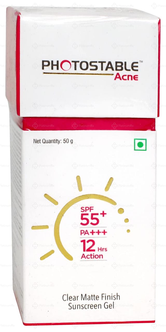 Photostable Acne Clear Matte Finish S/C Gel 50gm