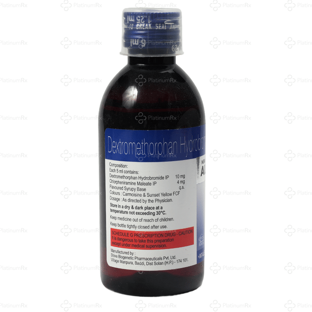 Alkof DX 4/10mg Syrup 100ml