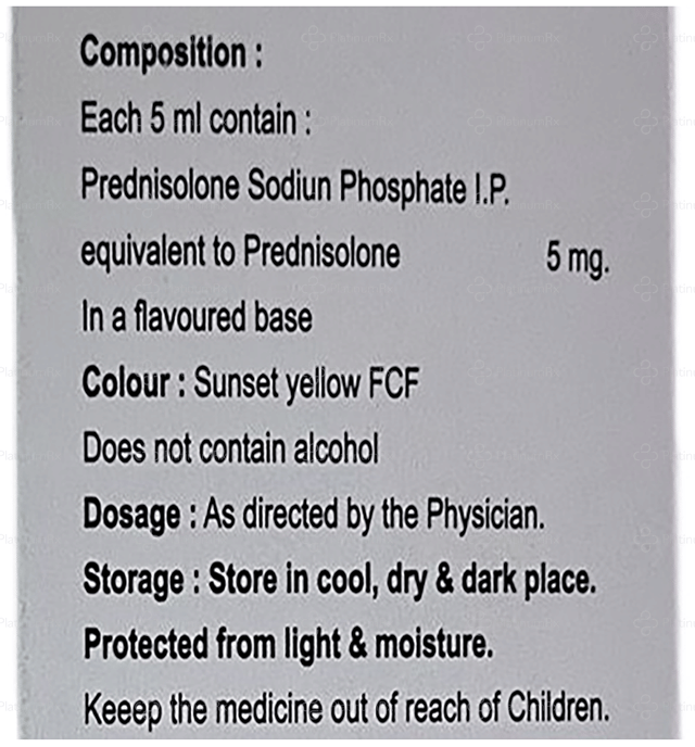Prednisip 5mg Syrup Orange 60ml