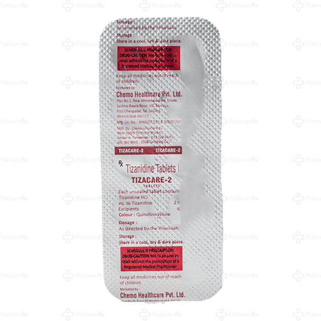Tizacare 2mg Tablet 10s