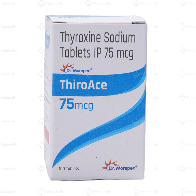 Thiroace 75mcg Tablet 100s