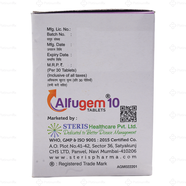 Alfugem 10mg Tablet PR 30s
