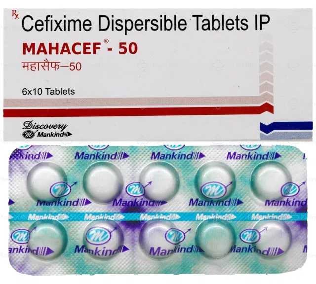 Mahacef 50mg Tablet DT 10s