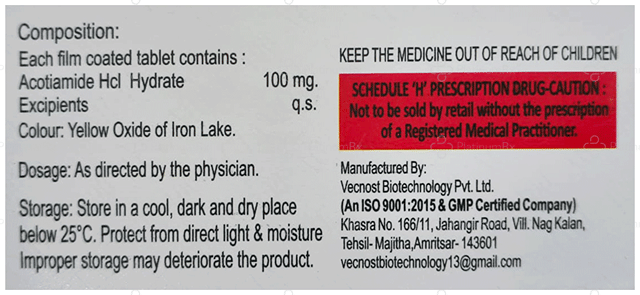 Actamove 100mg Tablet 10s