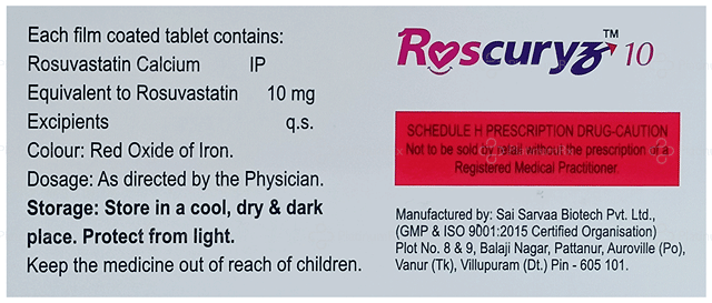 Roscuryz 10mg Tablet 10s