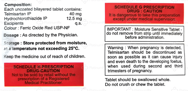 TelRoc H 12.5/40mg Tablet 10s