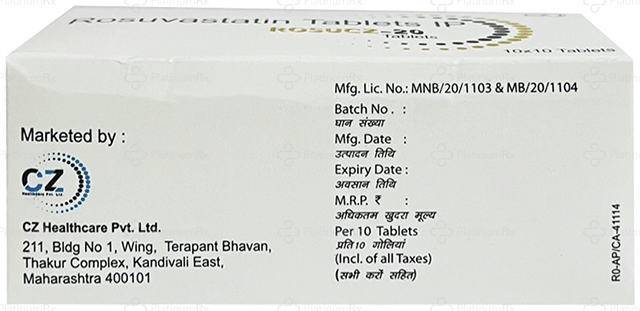 Rosucz 20mg Tablet 10s