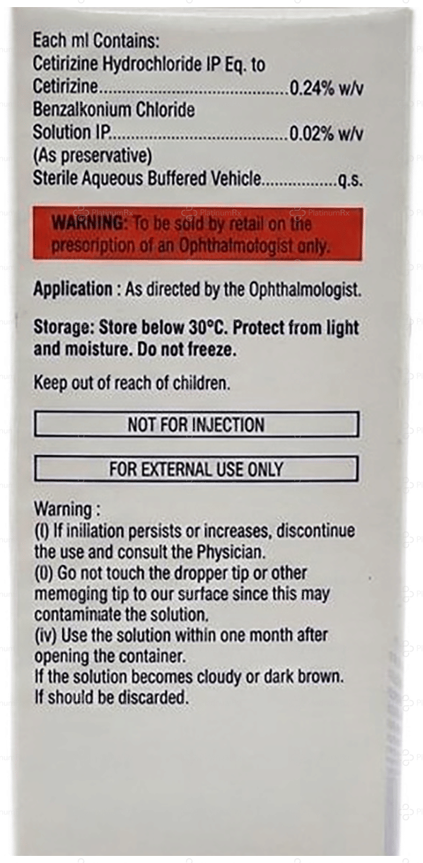Cetzine Eye Drops 5ml