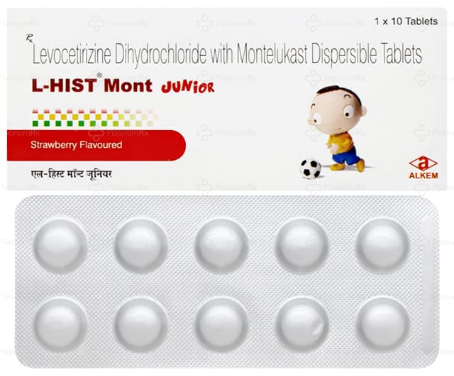 L Hist Mont Junior 2.5/4mg Tablet DT 10s