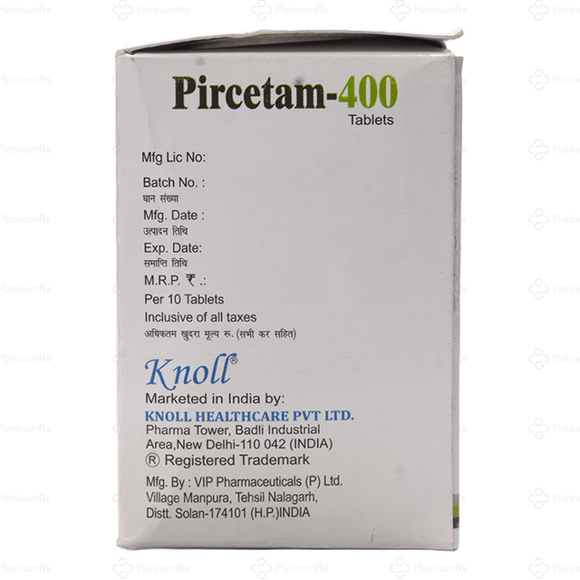 Pircetam 400mg Tablet 10s
