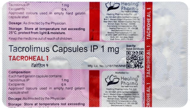 Tacroheal 1mg Capsule 10s