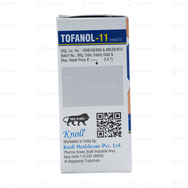 Tofanol 11mg Tablet ER 10s