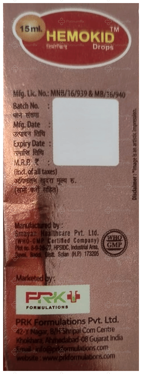 Hemokid Oral Drop 15ml