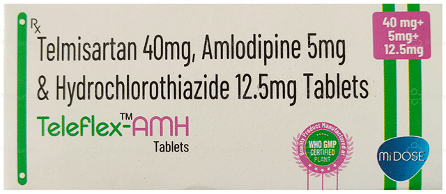 Teleflex AMH 5/12.5/40mg Tablet 10s