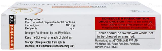 Lamotrinol 100mg Tablet 10s