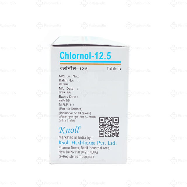 Chlornol 12.5mg Tablet 10s