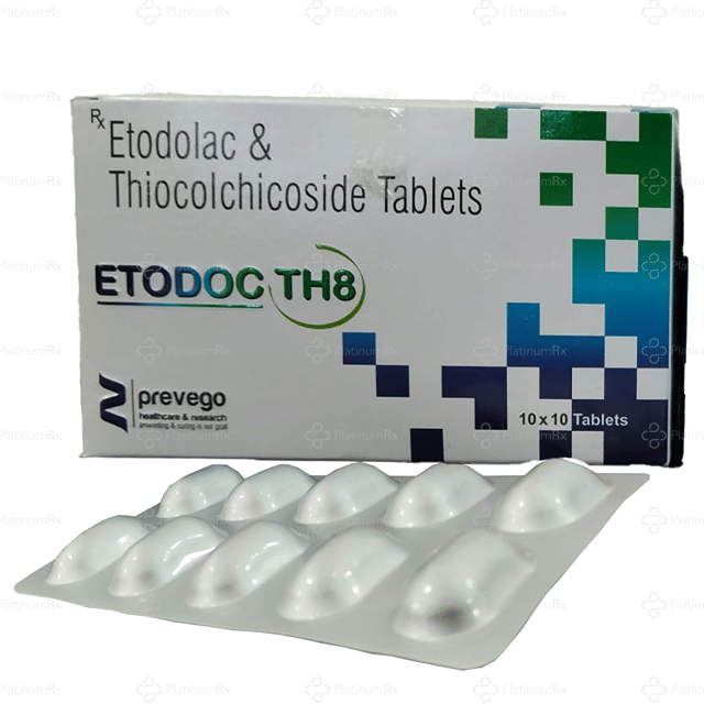 Etodoc TH 400/8mg Tablet 10s
