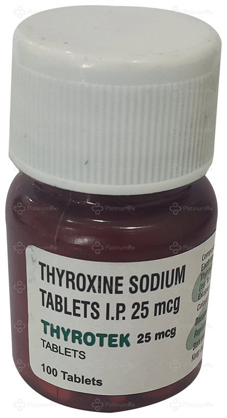 Thyrotek 25mcg Tablet 100s