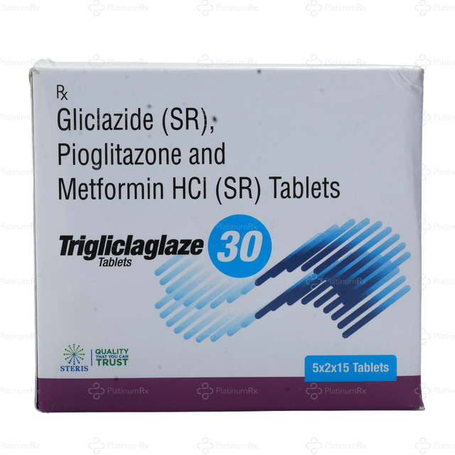 Trigliclaglaze 30/15/500mg Tablet 15s