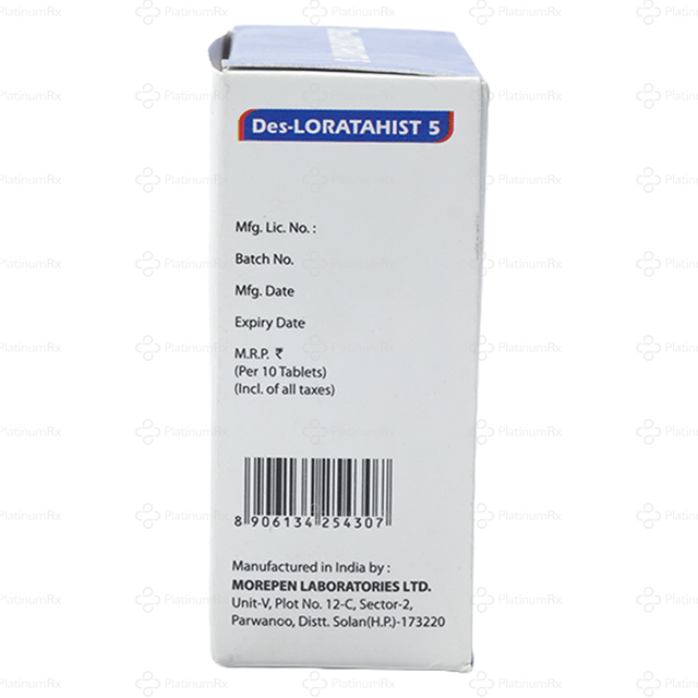 Des Loratahist 5mg Tablet 10s