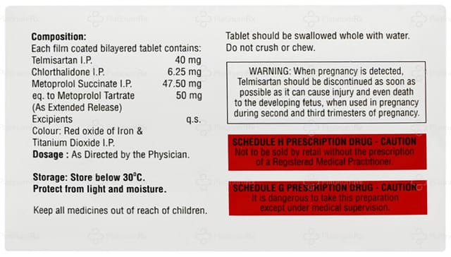 Telma MCT 6.25/50mg Tablet ER 10s