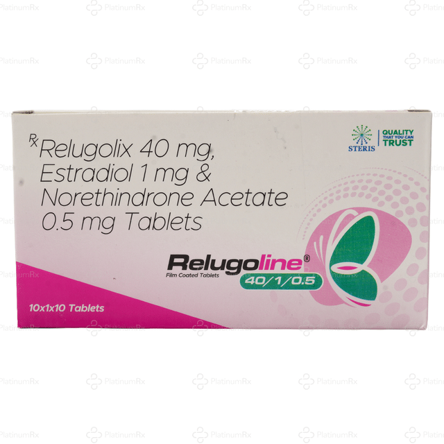 Relugoline 1/0.5/40mg Tablet 10s