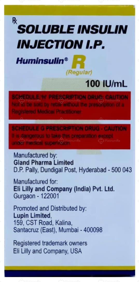 Huminsulin R (100 IU/ml) (1*10ml Vial)