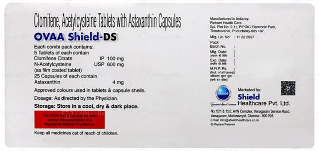 Ovaa Shield DS Combipack 600/4/100mg Kit 1s