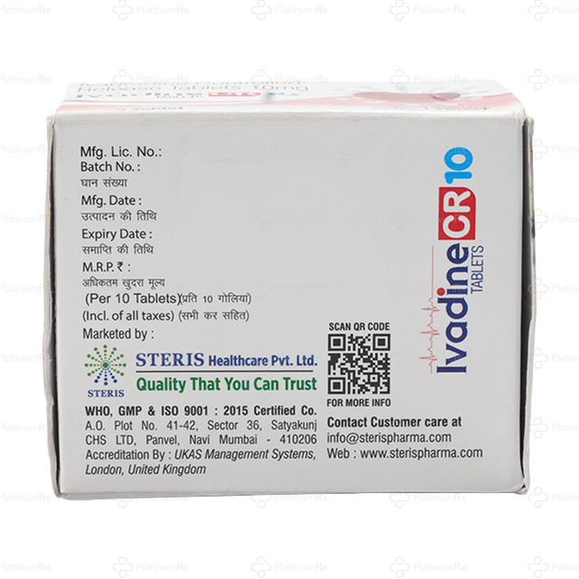 Ivadine 10mg CR Tablet 10s