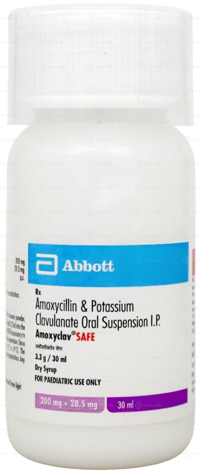 Amoxyclav Safe 200/28.5mg Suspension 30ml