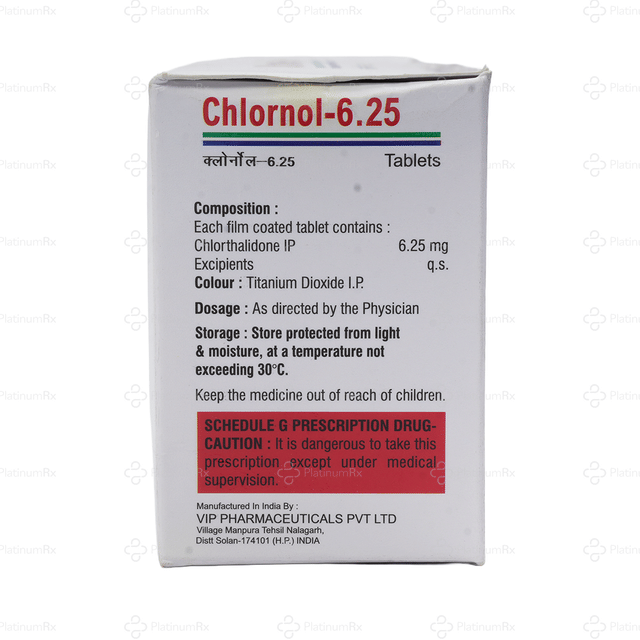 Chlornol 6.25mg Tablet 10s