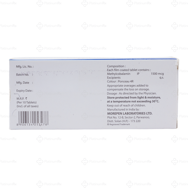 Mecofine OD 1500mcg Tablet 10s