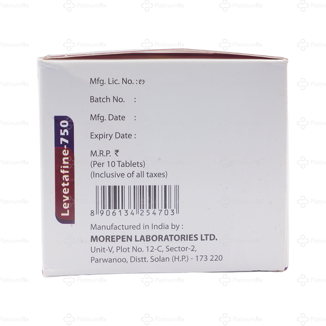 Levetafine 750mg Tablet 10s