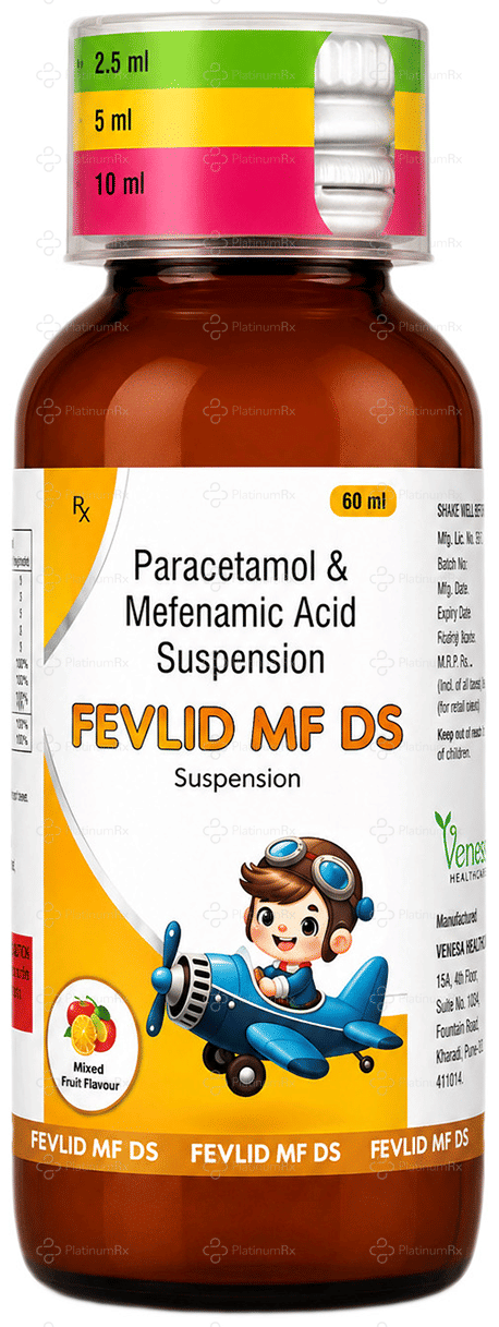 Fevlid MF DS Mixed Fruit Oral Suspension 60ml
