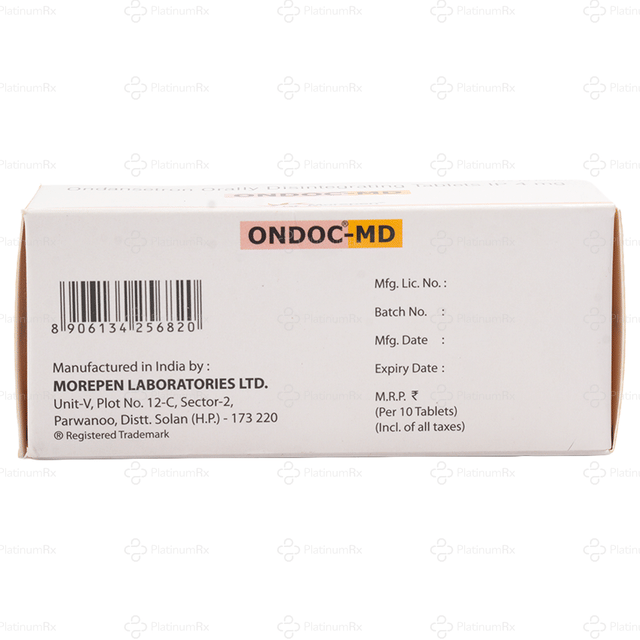 Ondoc 4mg MD Tablet 10s