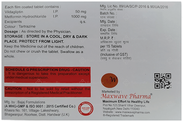 Vdwave M 1000/50mg Tablet 15s