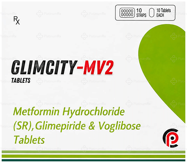 Glimcity MV 2/500/0.2mg Tablet SR 10s