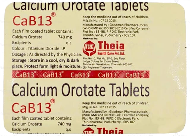 Cab 13 740mg Tablet 10s