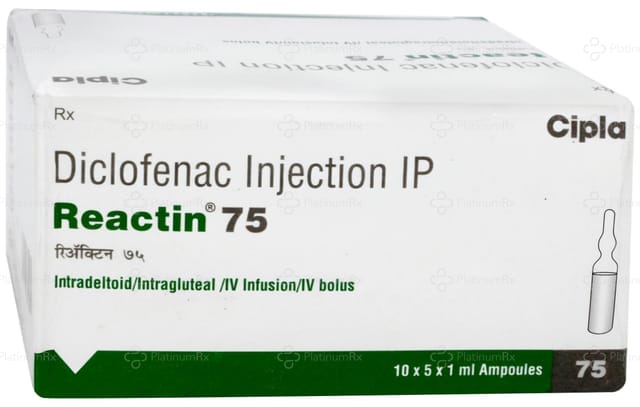 Reactin 75mg Injection 1ml